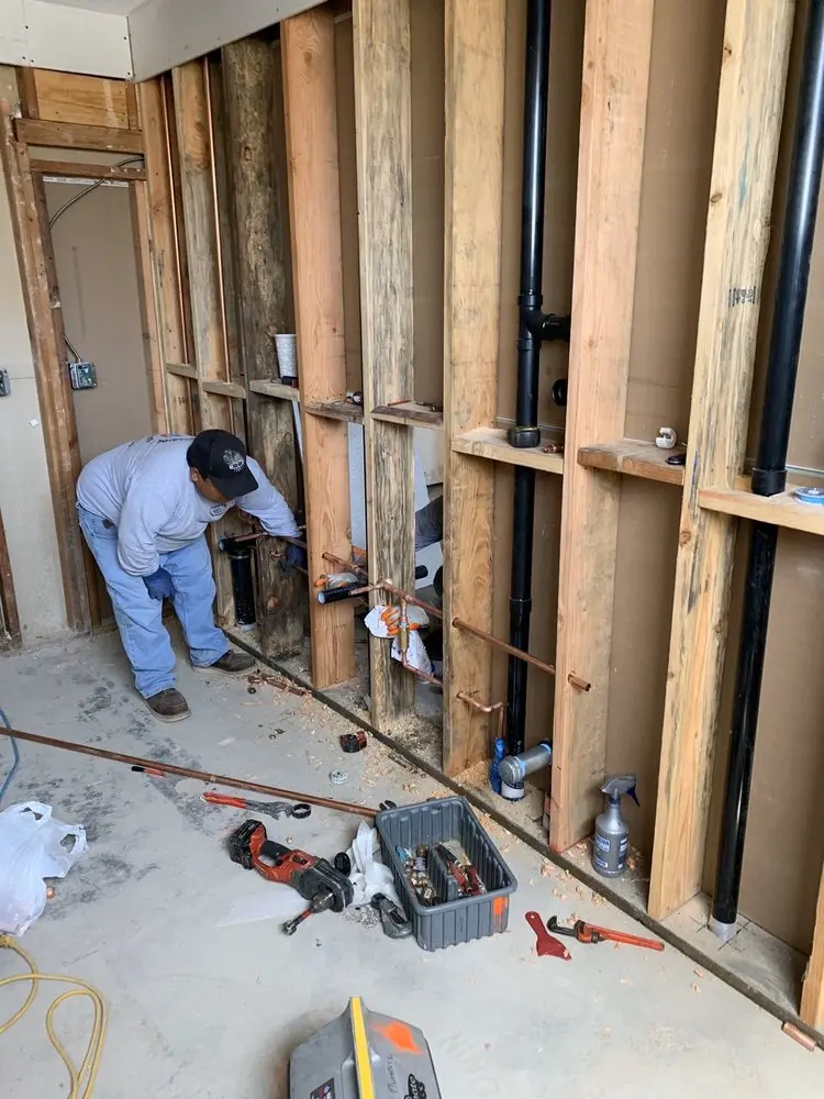 Commercial rough-in plumbing for Gas Line Repair in Camp Breezy Meadow